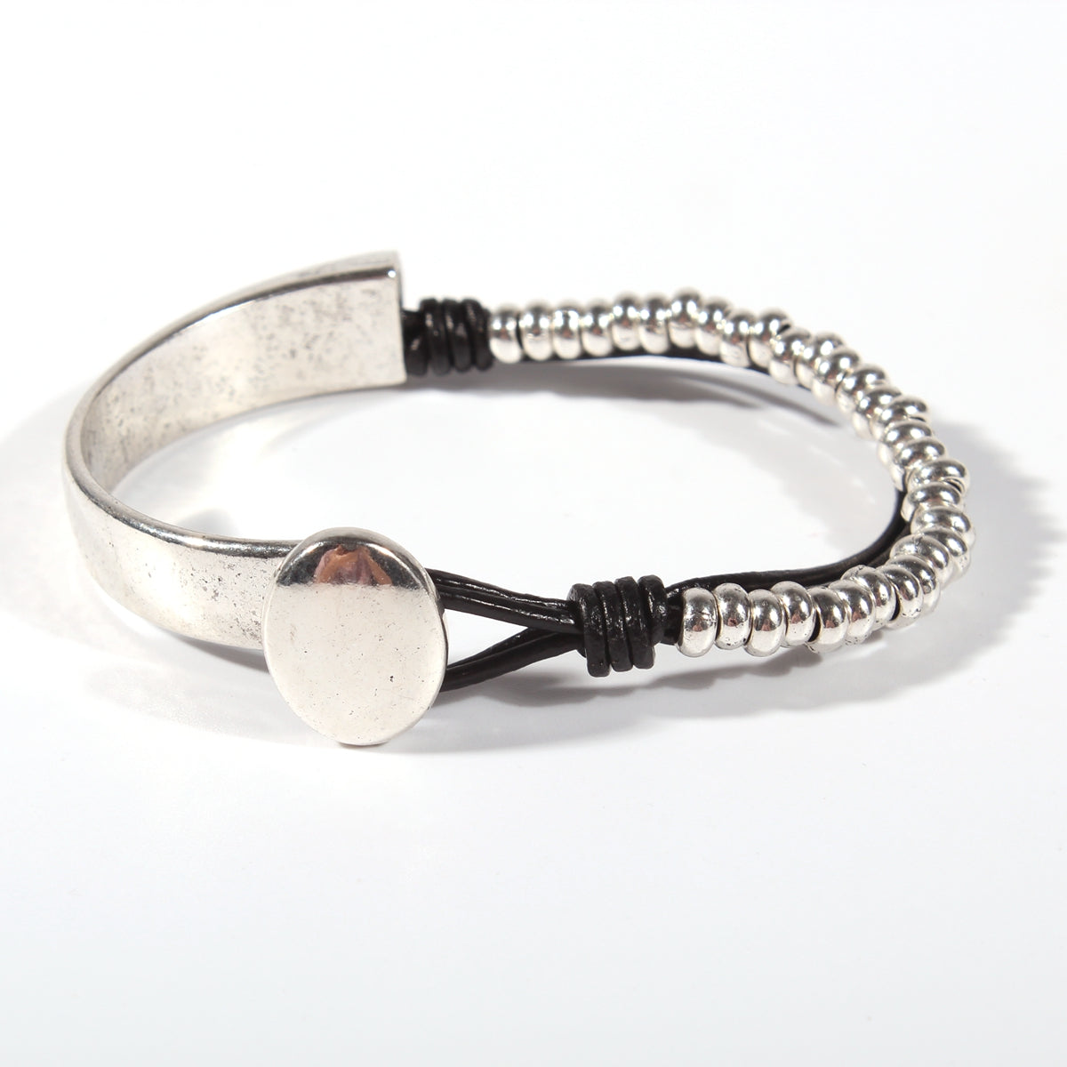 Genuine leather handmade women's bracelet MBR-10