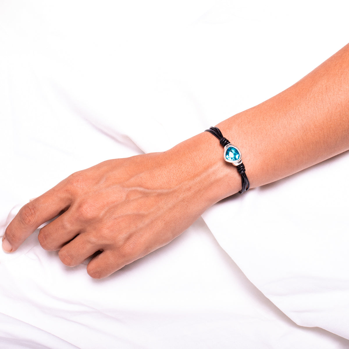 Genuine leather handmade women's bracelet MBR-01