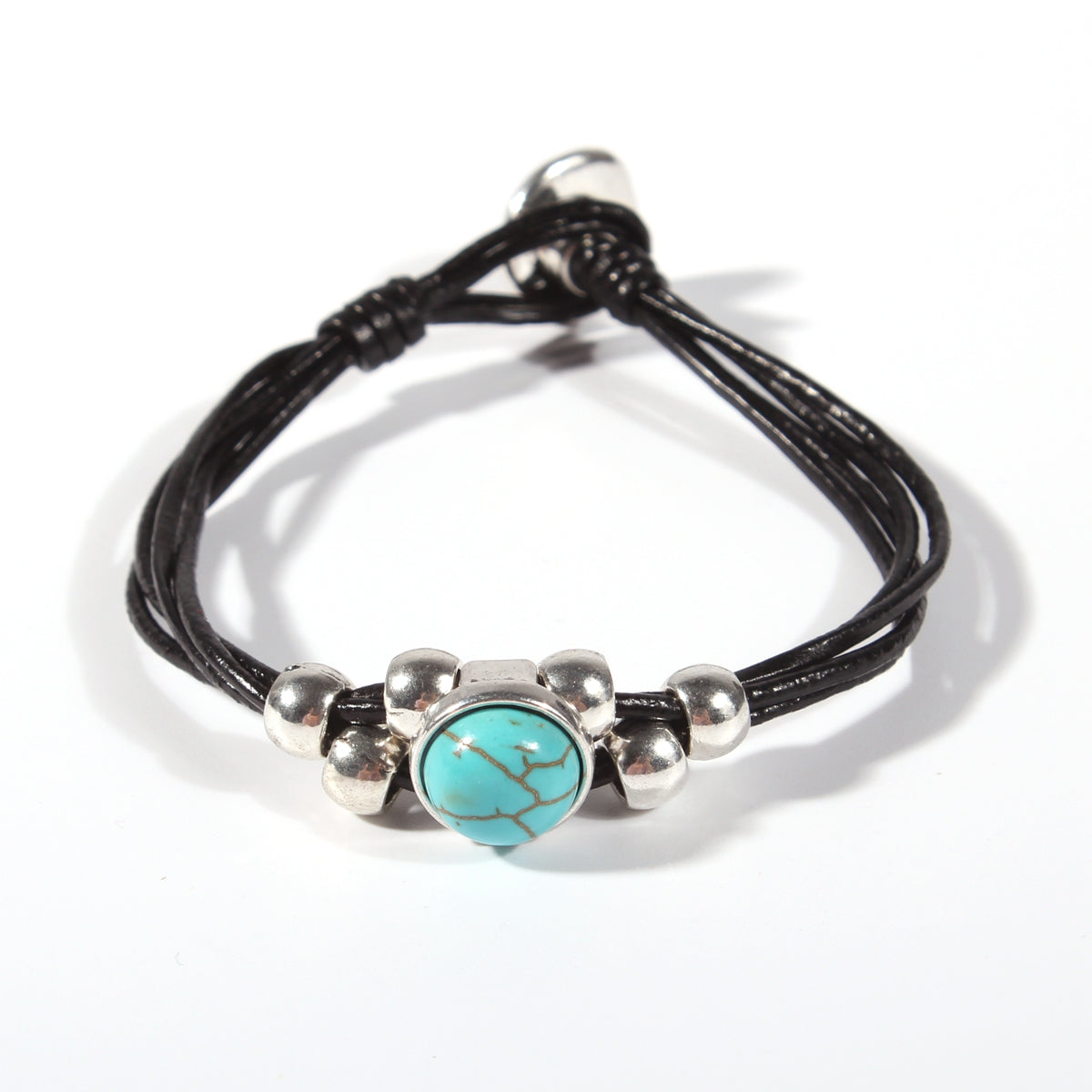 Genuine leather handmade women's bracelet MBR-23