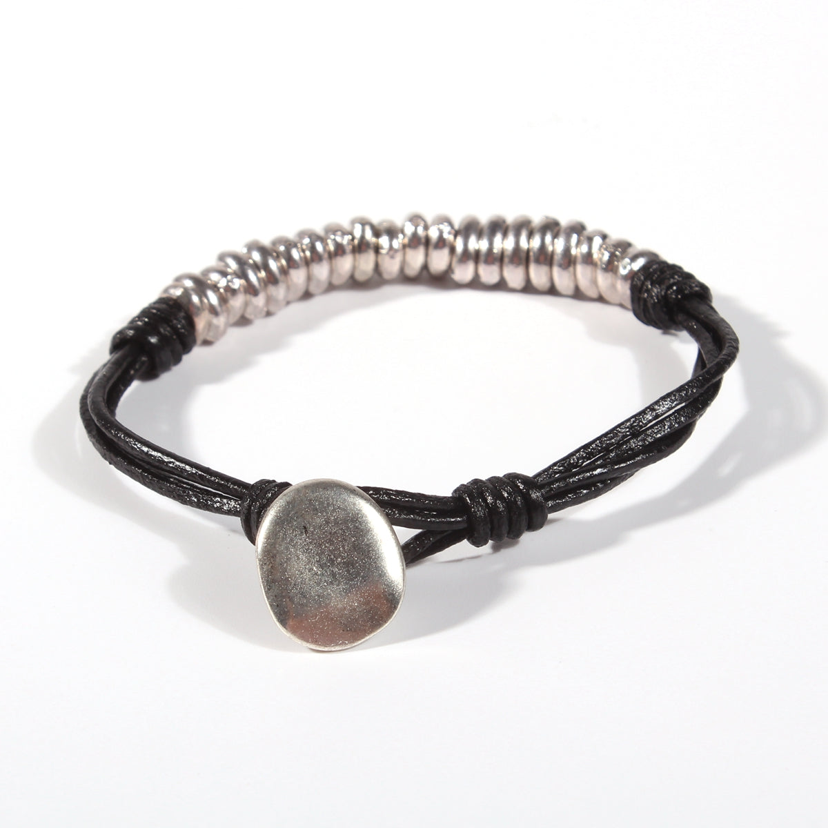 Genuine leather handmade women's bracelet MBR-20