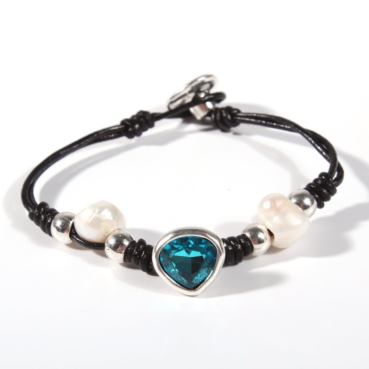 Genuine leather handmade women's bracelet MBR-19