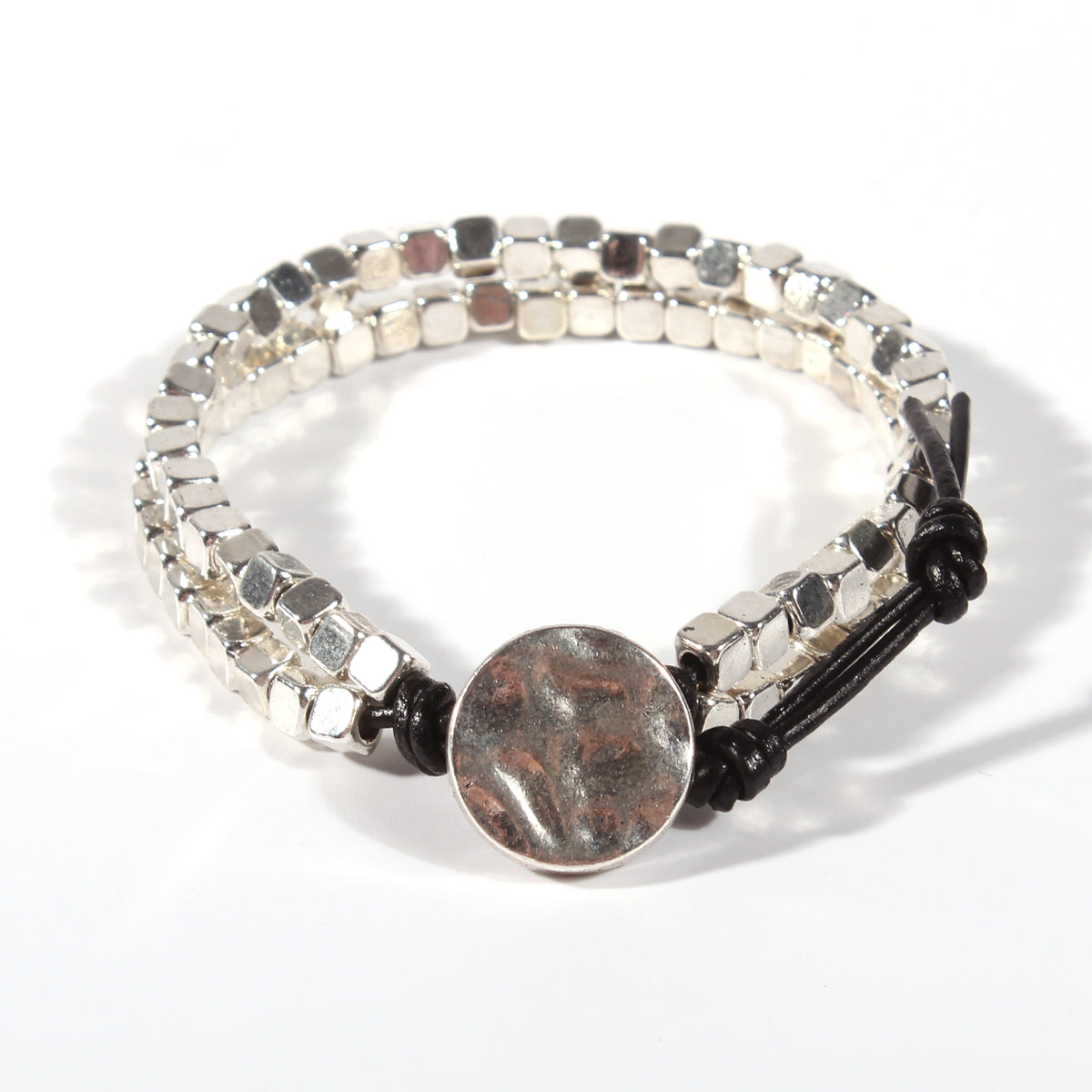 Genuine leather handmade women's bracelet MBR-18