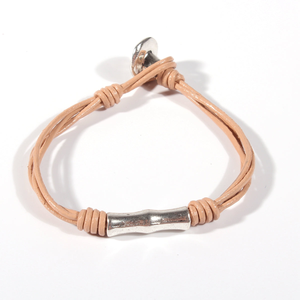 Genuine leather handmade women's bracelet MBR-08