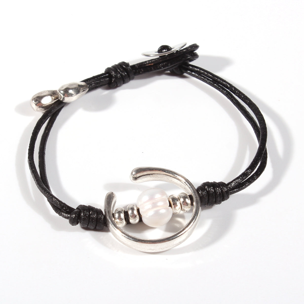 Genuine leather handmade women's bracelet MBR-15