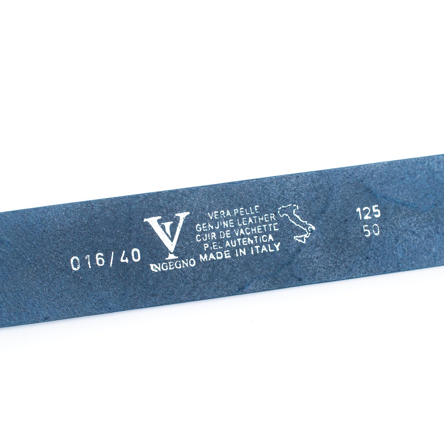 Blue Made in Italy Genuine leather Men Belt LEL-03