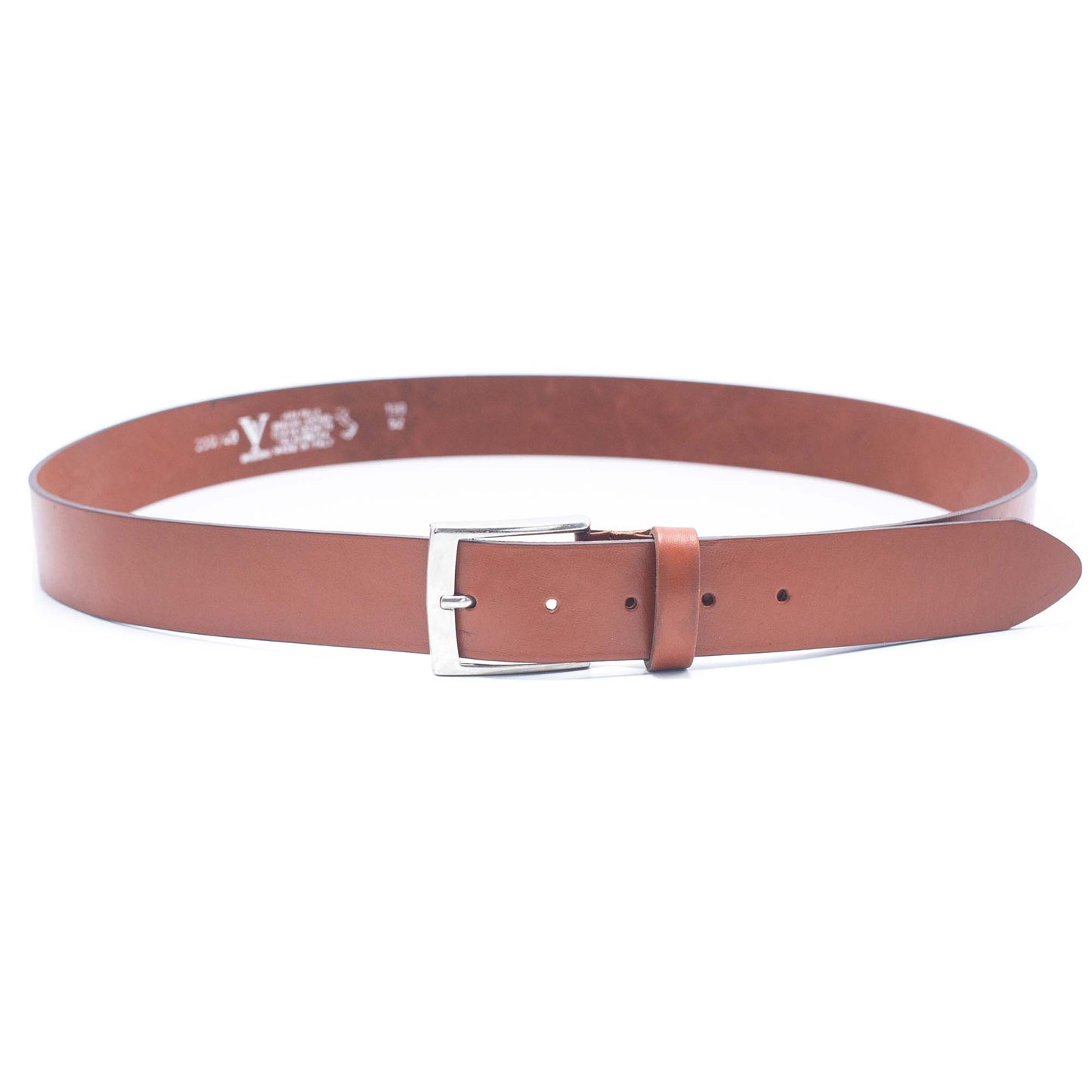 Brown Made in Italy Genuine leather Men Belt LEL-04-A