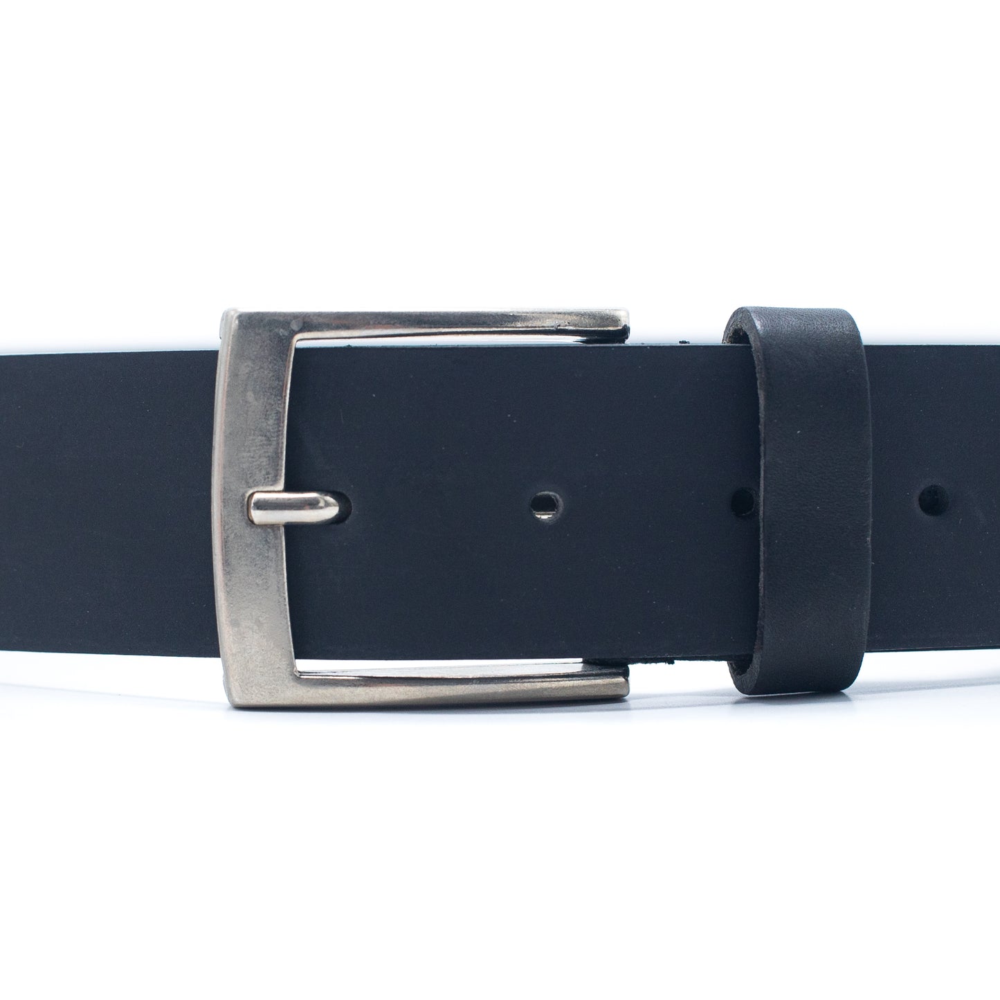 Black Made in Italy Genuine leather Men Belt LEL-04-B