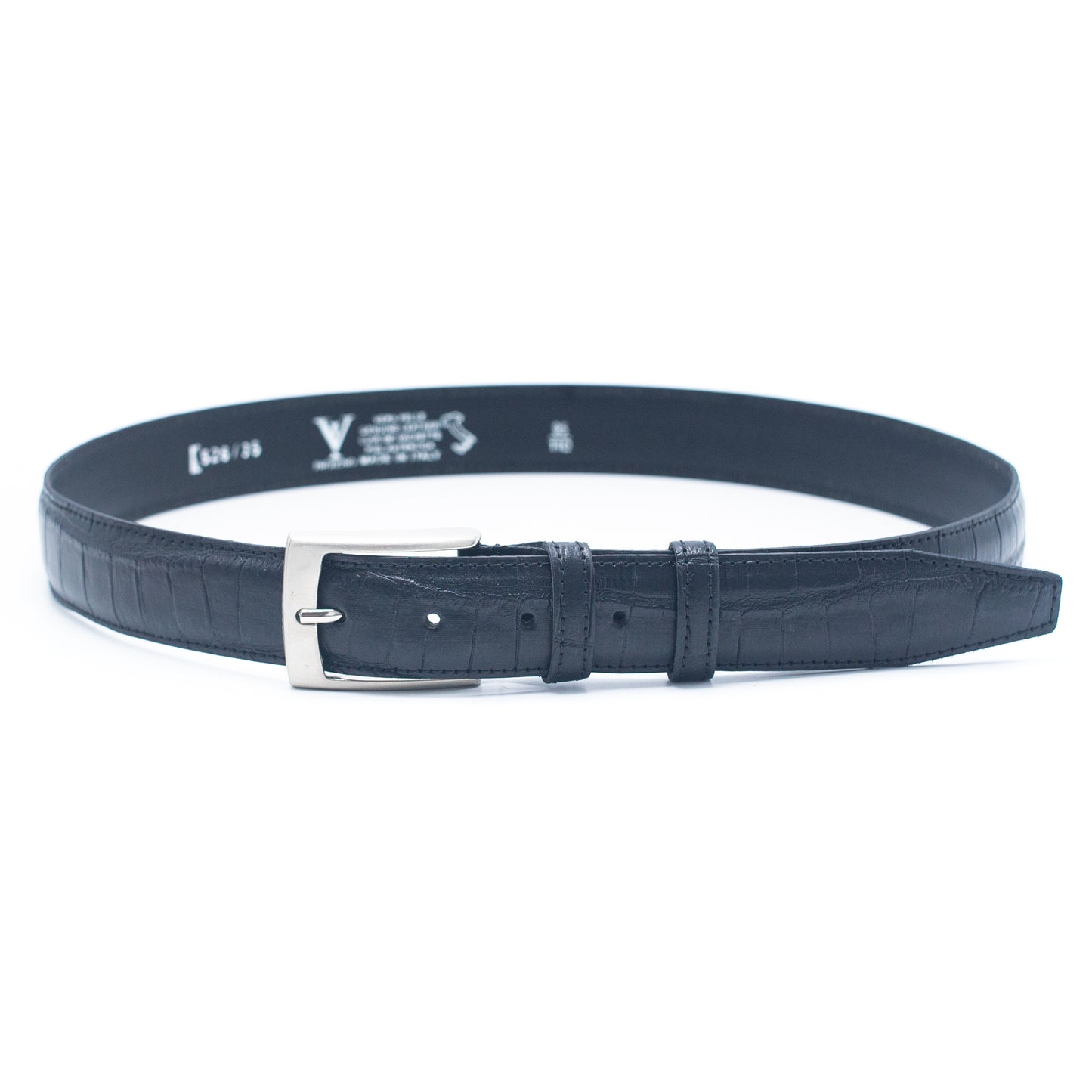 Embossing Made in Italy Genuine leather Men Belt LEL-05-A