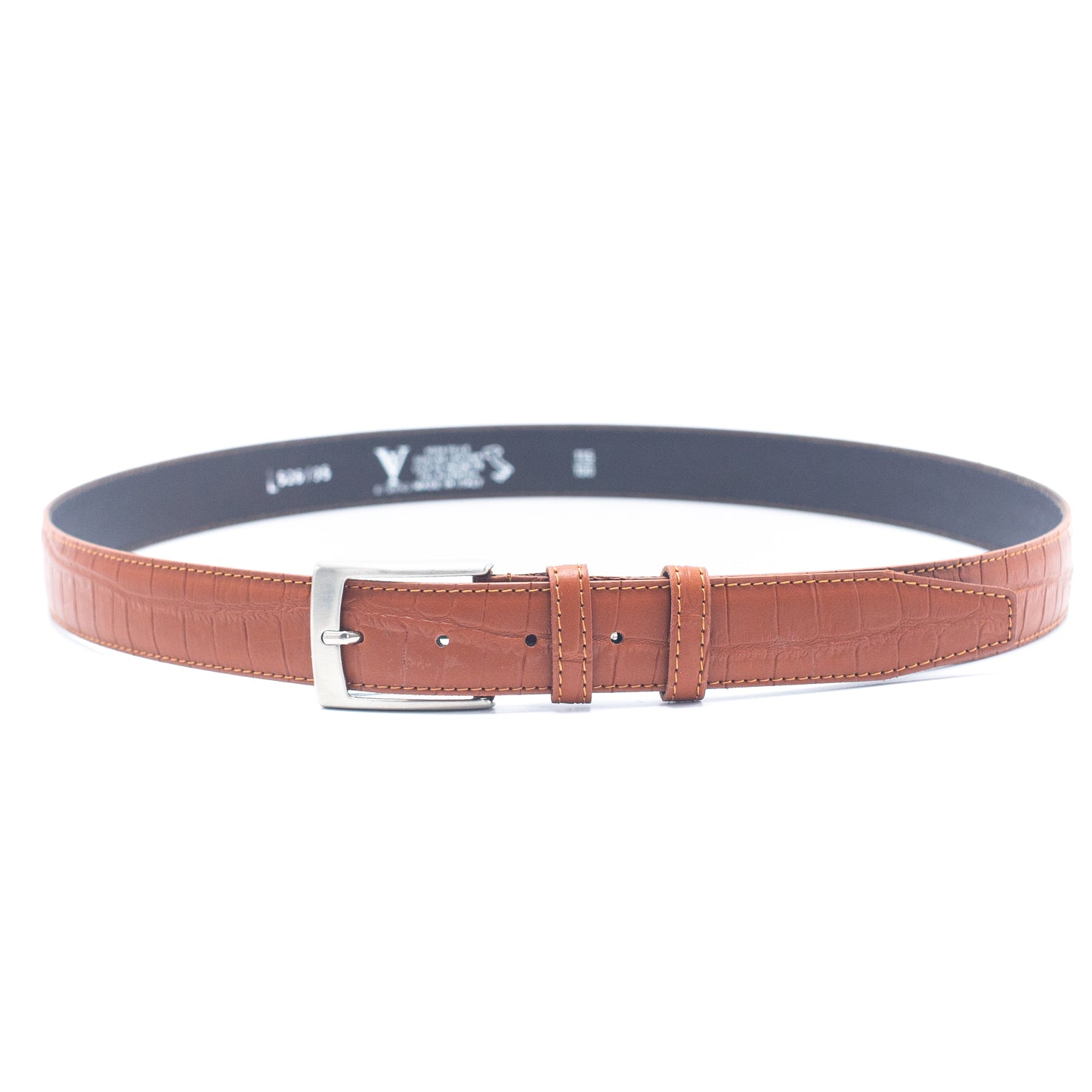 Embossing Made in Italy Genuine leather Men Belt LEL-05-C