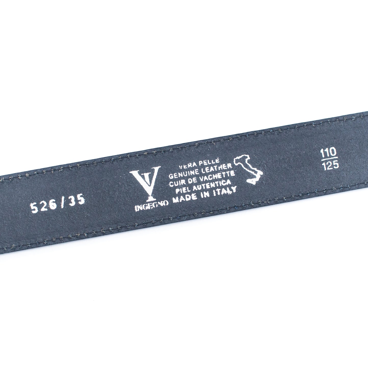 Embossing Made in Italy Genuine leather Men Belt LEL-05-D