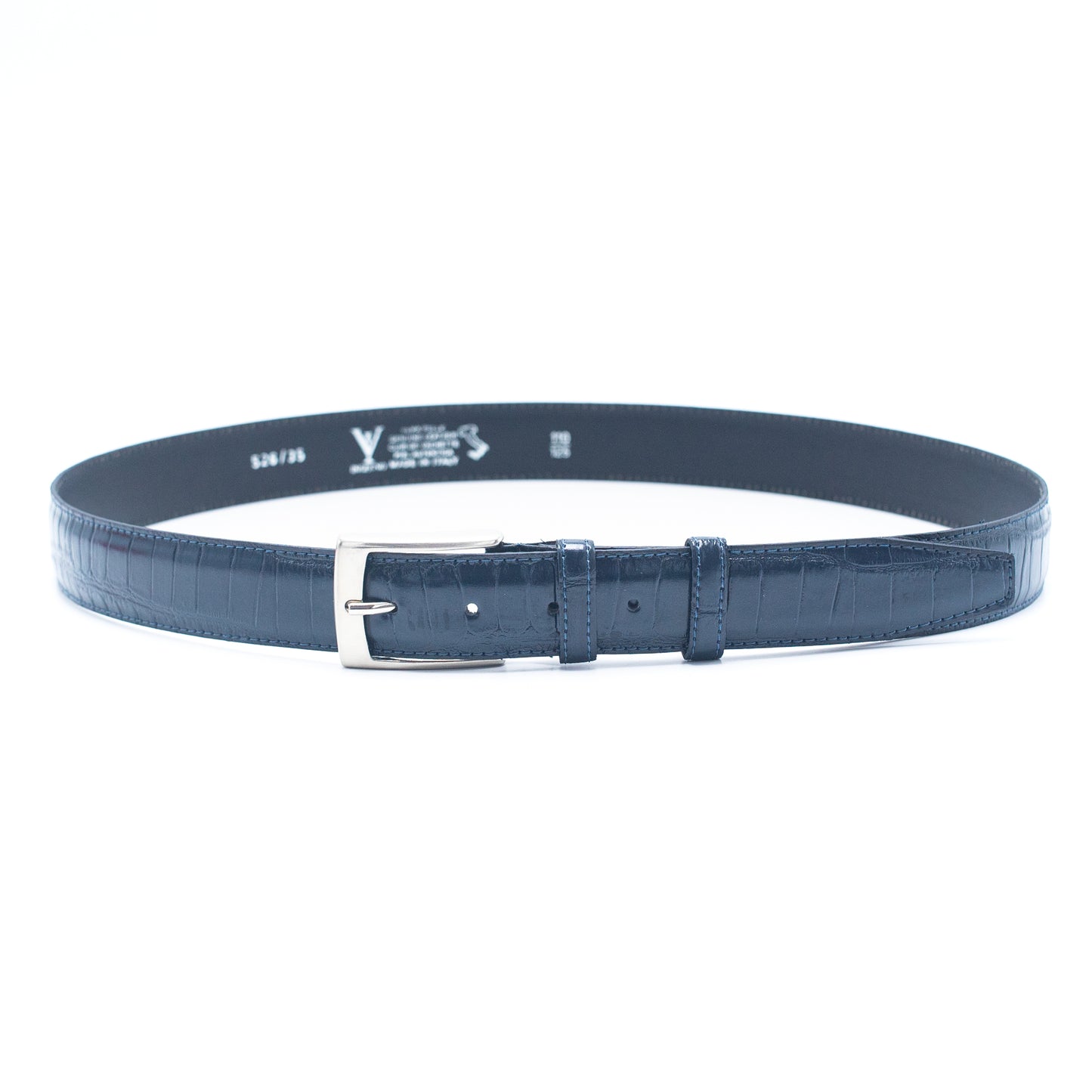 Embossing Made in Italy Genuine leather Men Belt LEL-05-D