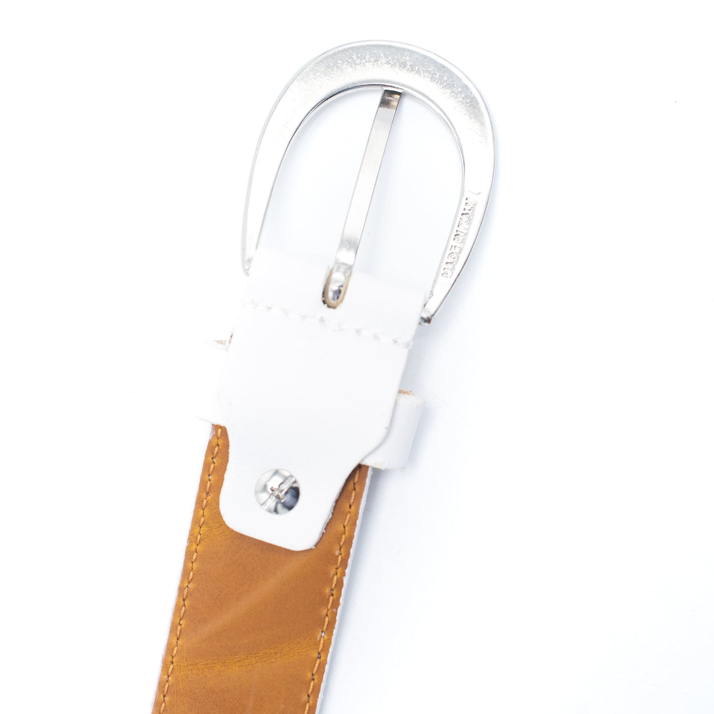 Made in Italy Genuine leather women white Belt LEL-11-B
