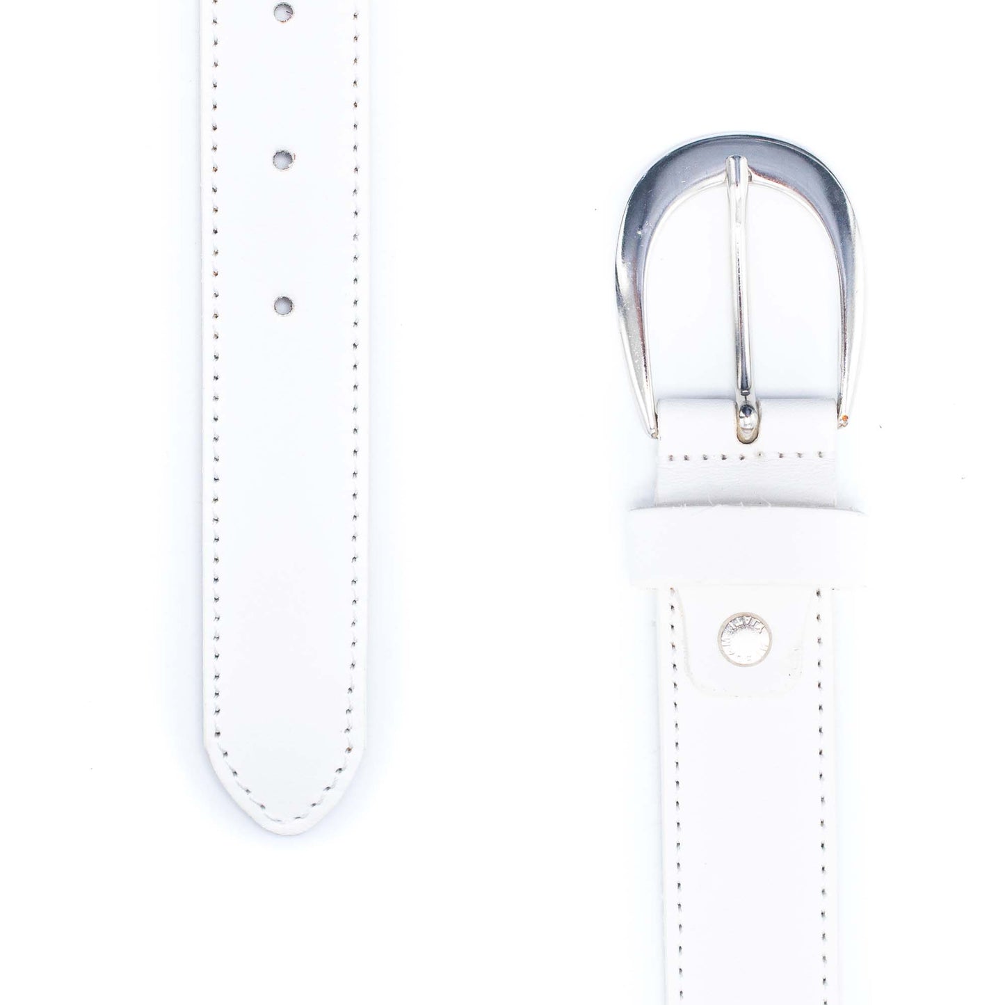 Made in Italy Genuine leather women white Belt LEL-11-B