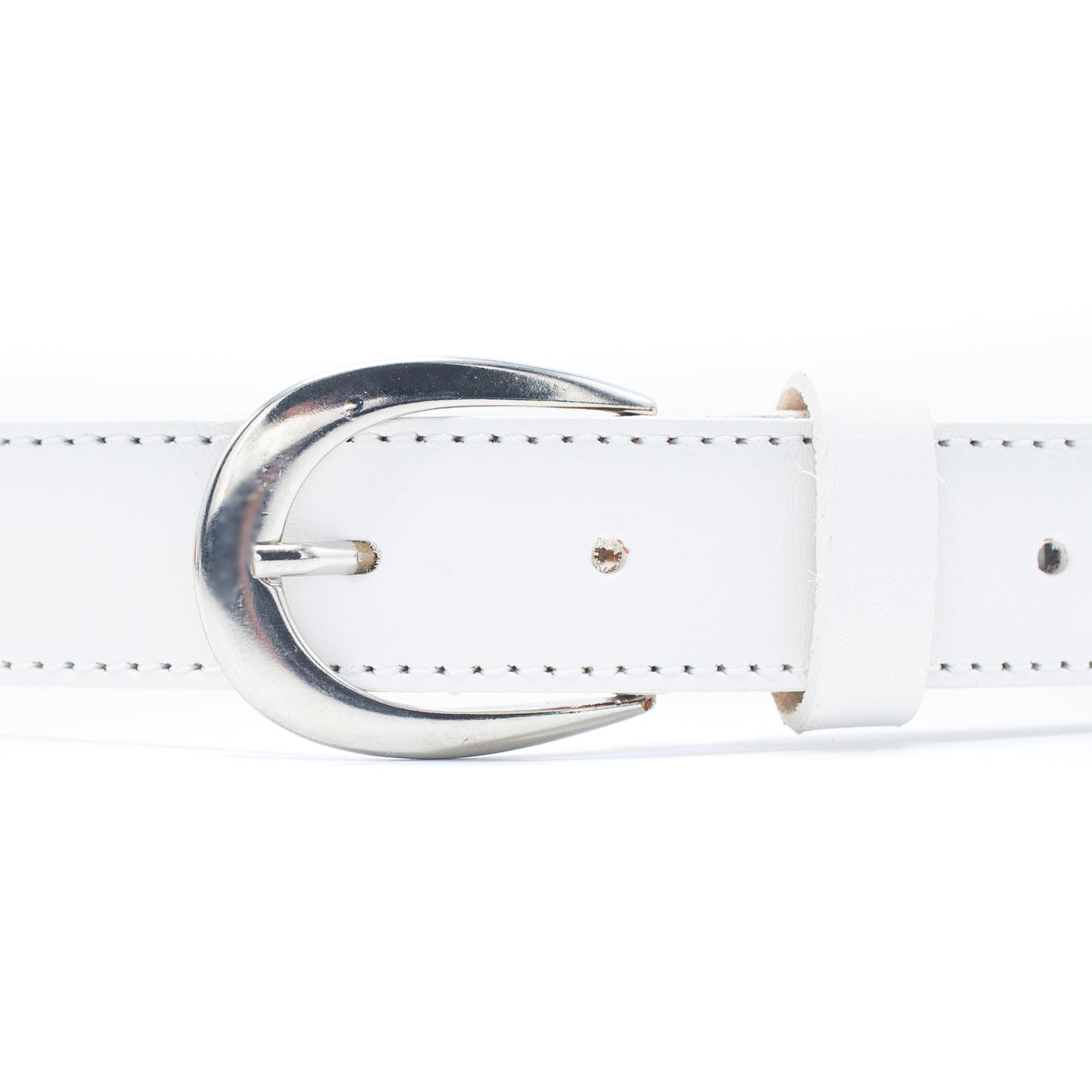 Made in Italy Genuine leather women white Belt LEL-11-B