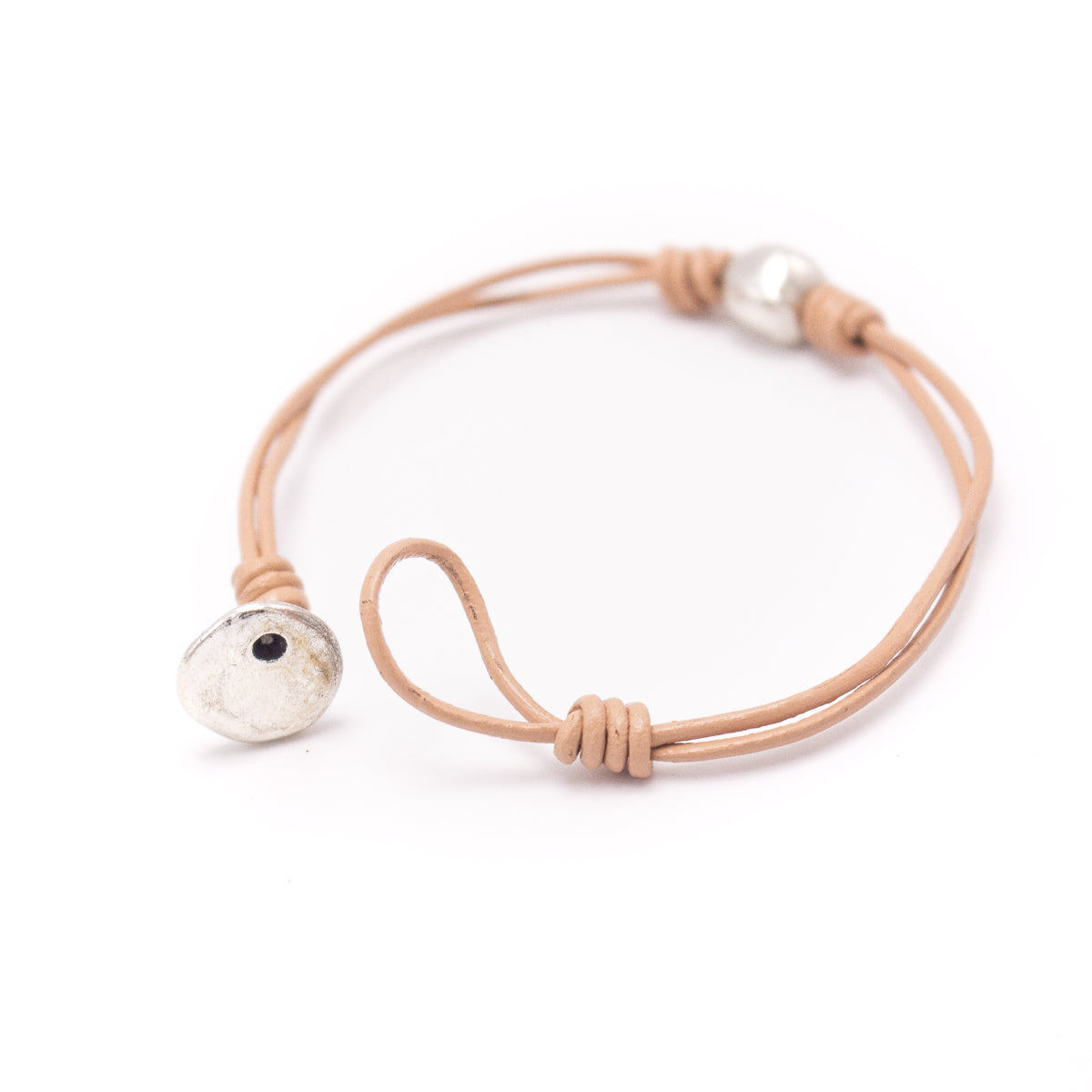 Genuine leather handmade women's bracelet MBR-13