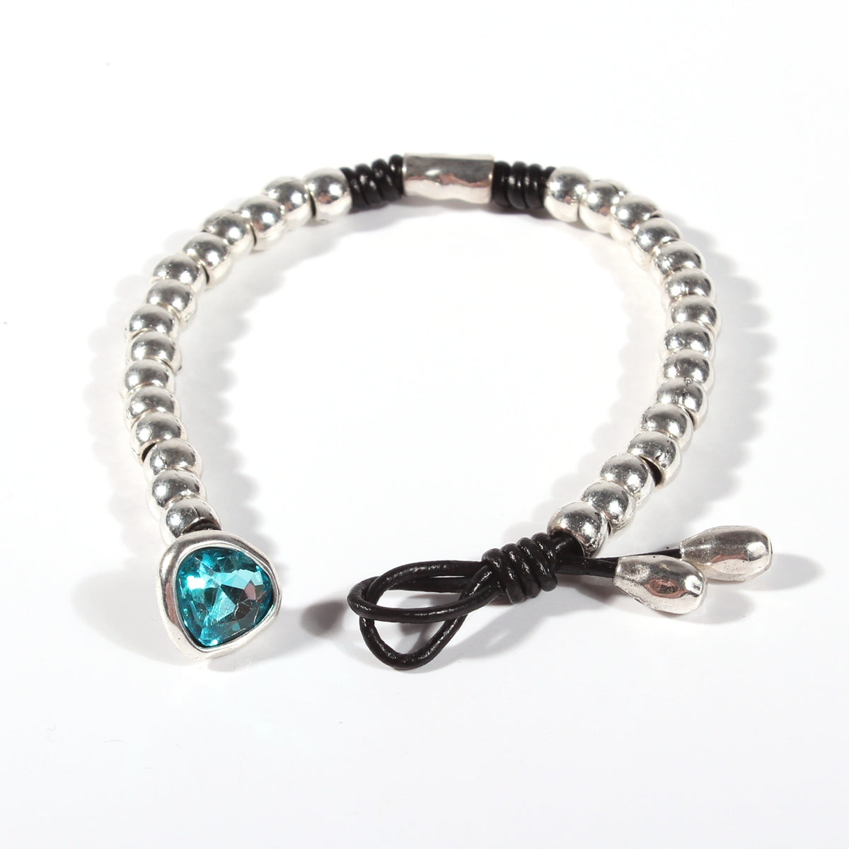 Genuine leather handmade women's bracelet MBR-24