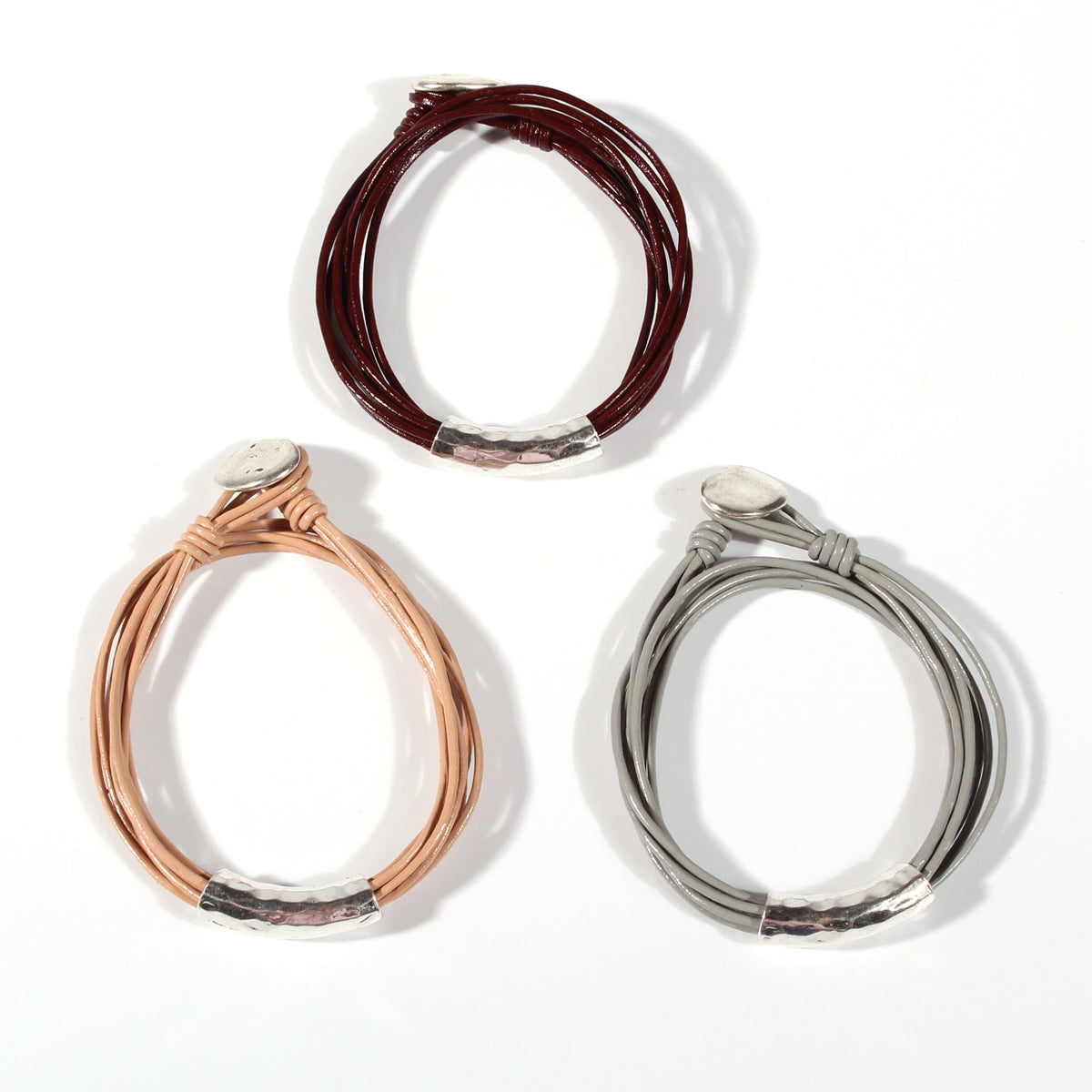 Genuine leather handmade women's bracelet MBR-06