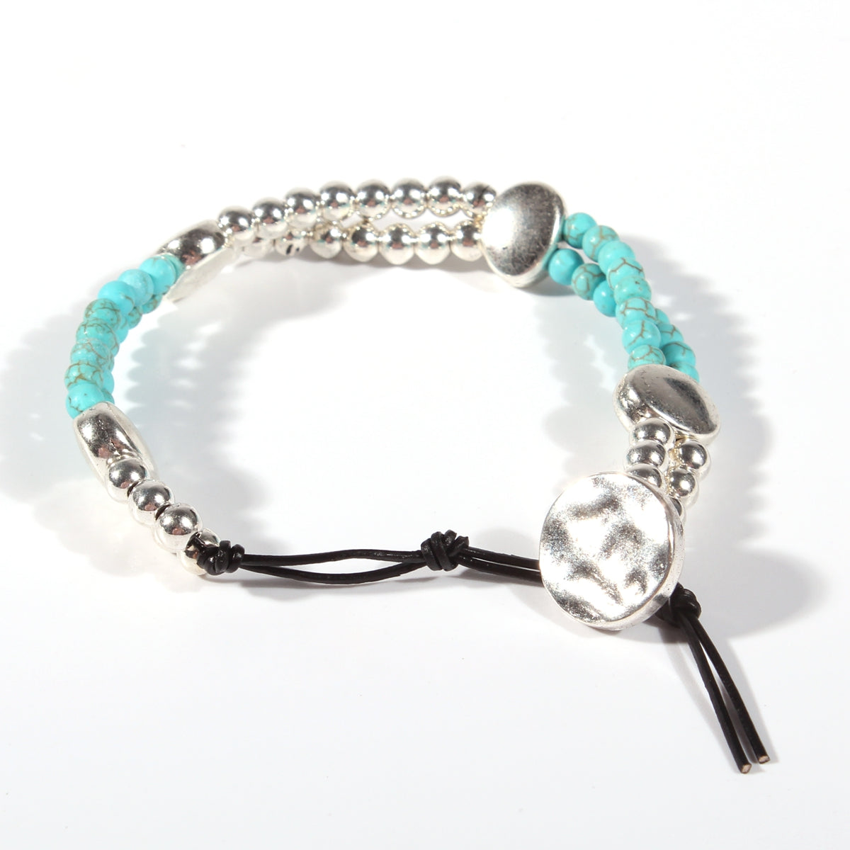 Genuine leather handmade women's bracelet MBR-17