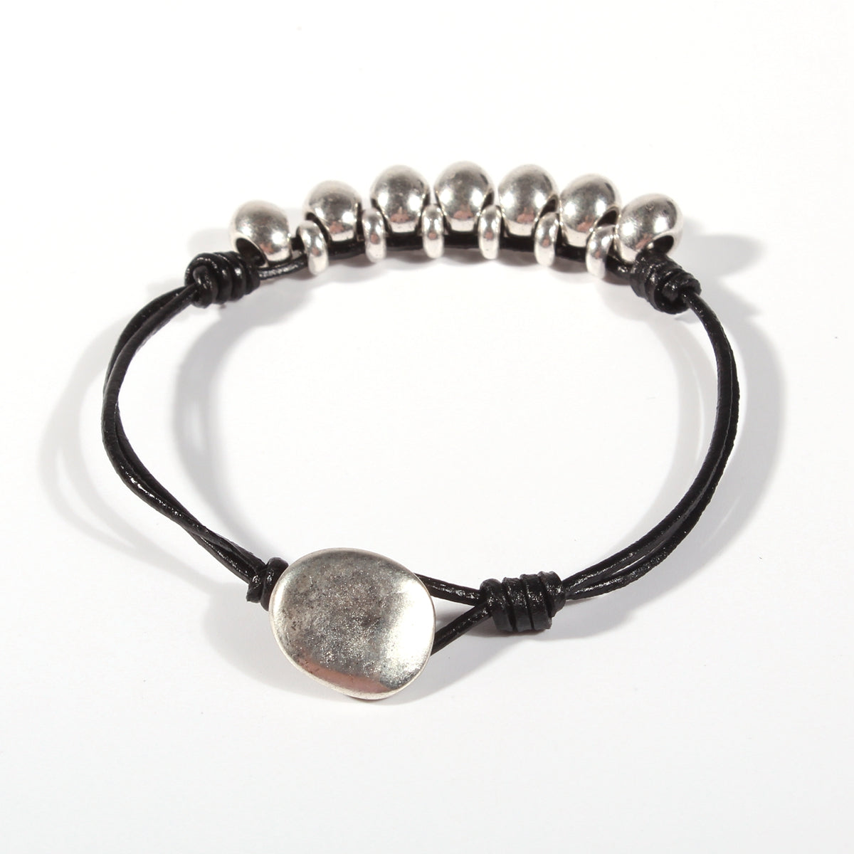 Genuine leather handmade women's bracelet MBR-21