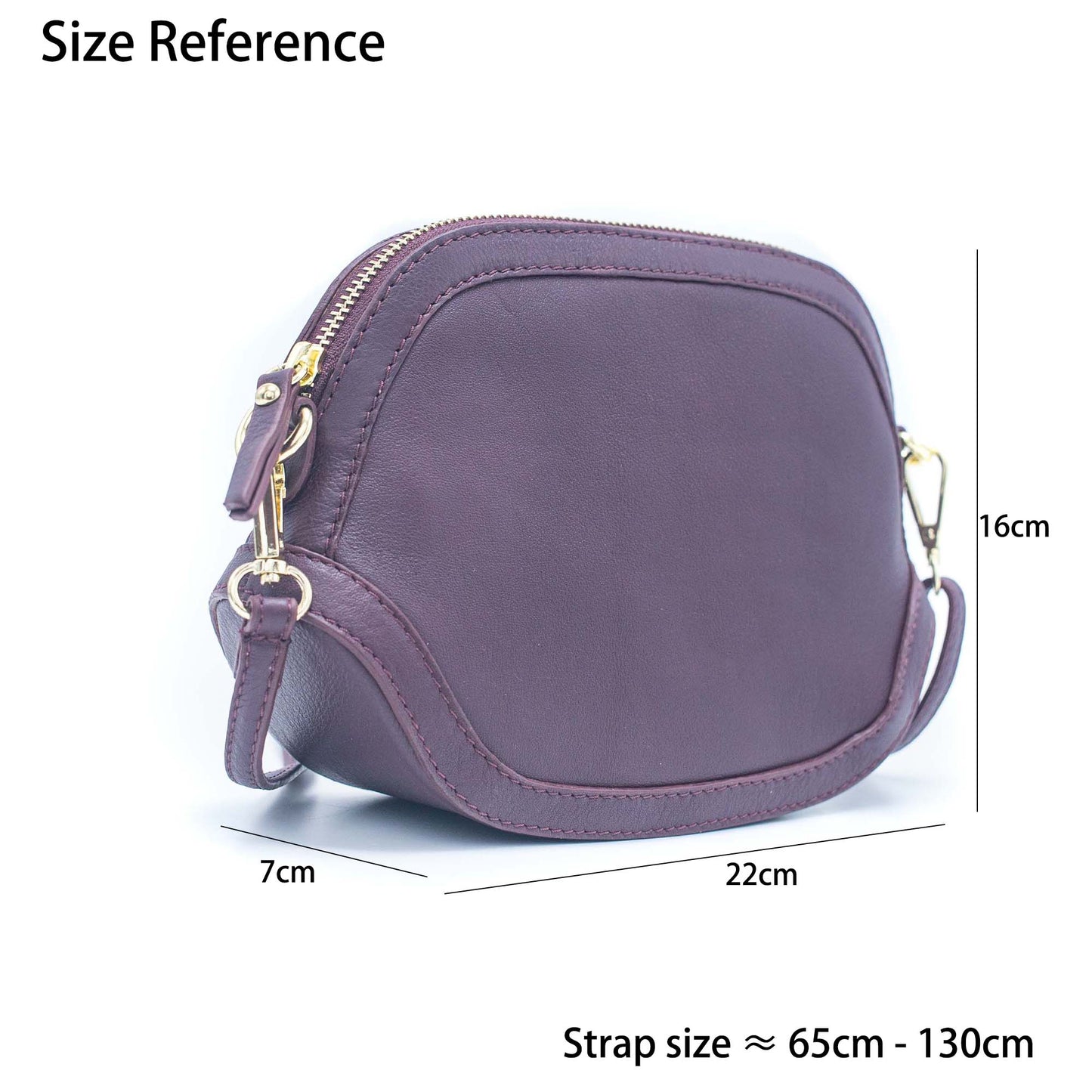 Made in Italy Genuine leather crossbody bag LEB-05