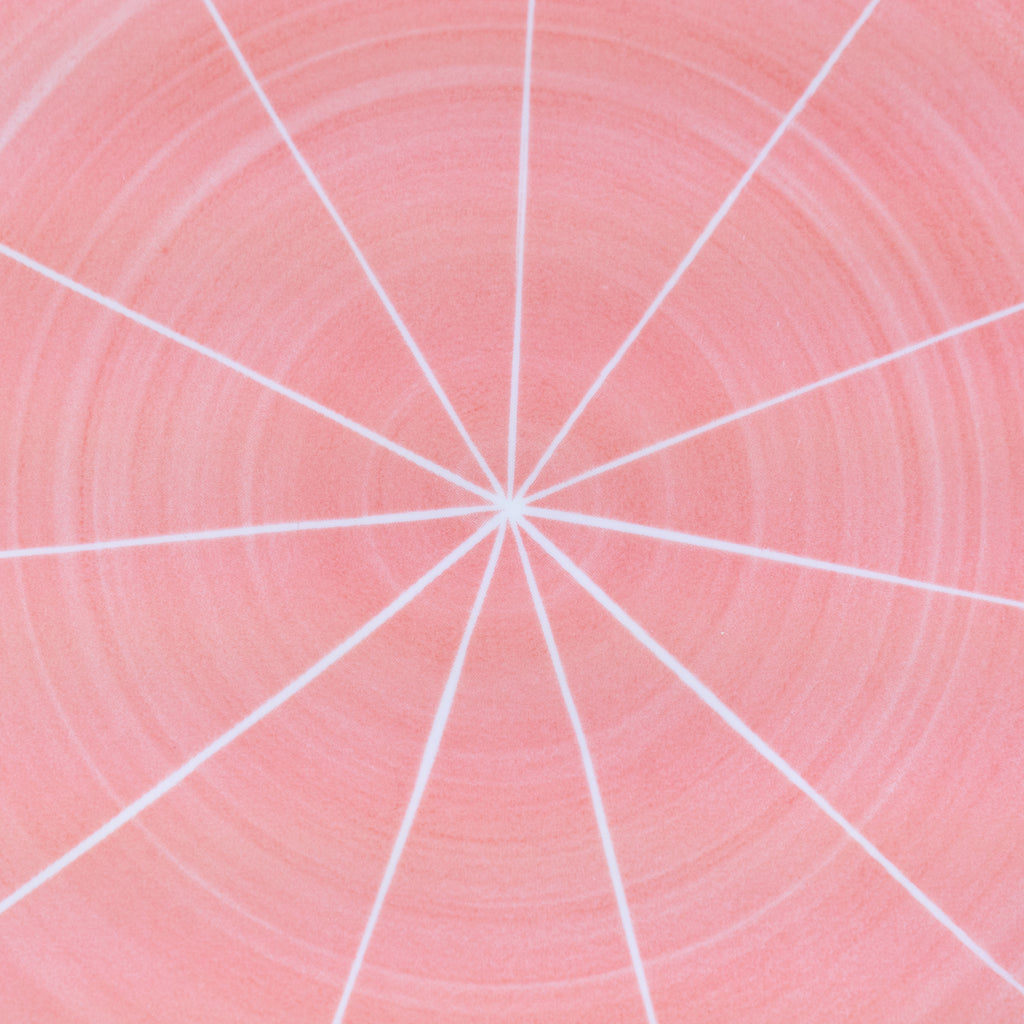 Conjunto de Louça 12 Peças com Padrão Radial - Rosa (4 Pessoas)REF-807006