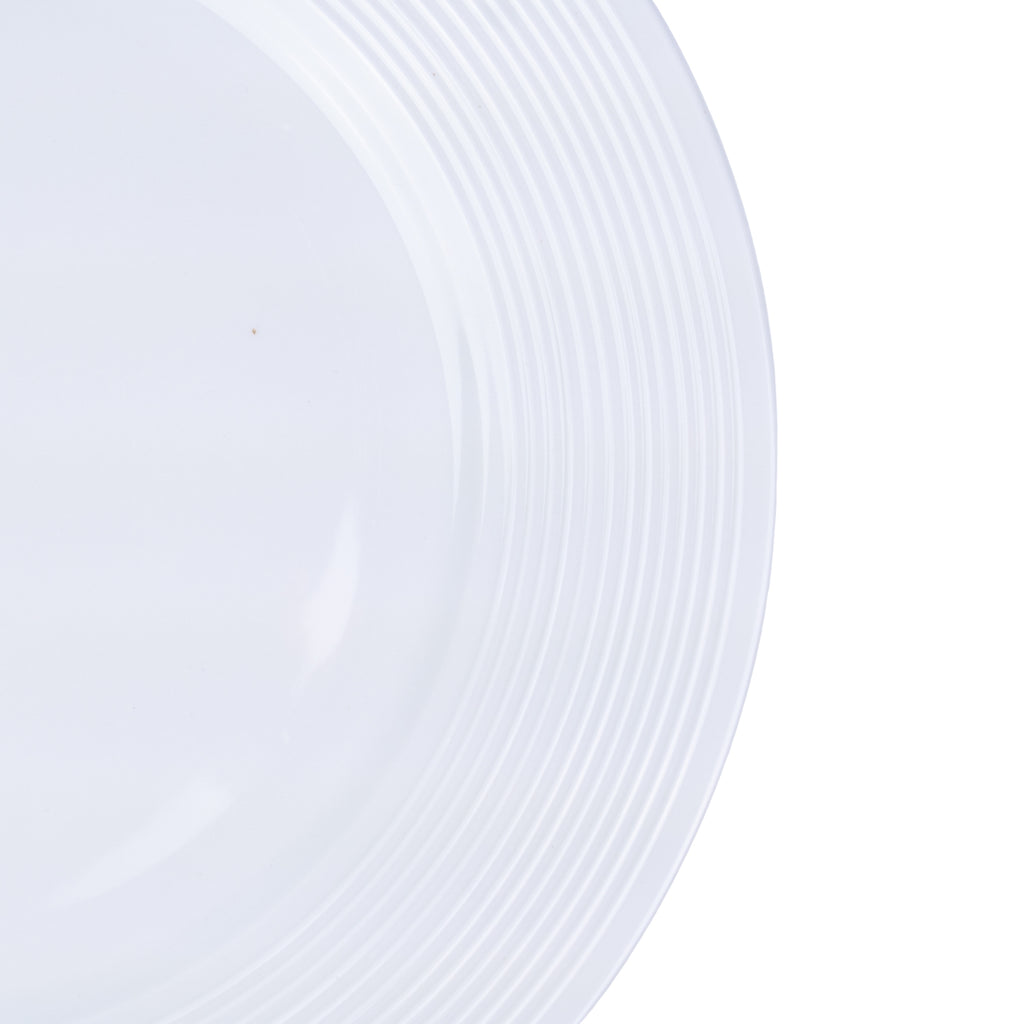 Conjunto de Louça 12 Peças com Textura em Relevo - Branco Puro (4 Pessoas) REF-809001