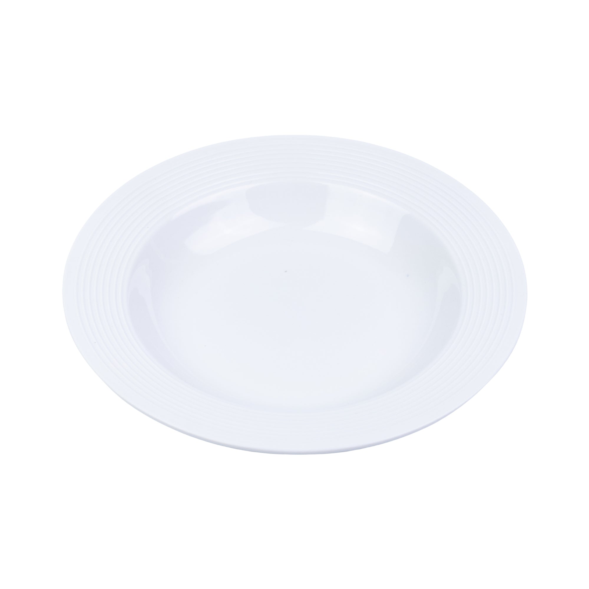 Conjunto de Louça 18 Peças com Textura em Relevo - Branco Puro (6 Pessoas) REF-809002