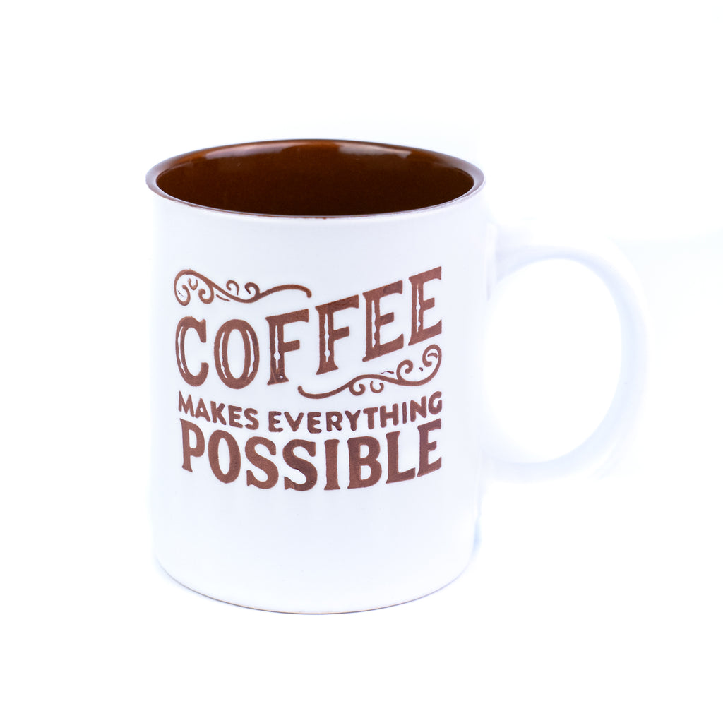 207001 Caneca Cerâmica 330cc Coffee Makes Everything Possible | 3 Cores – Alma ...