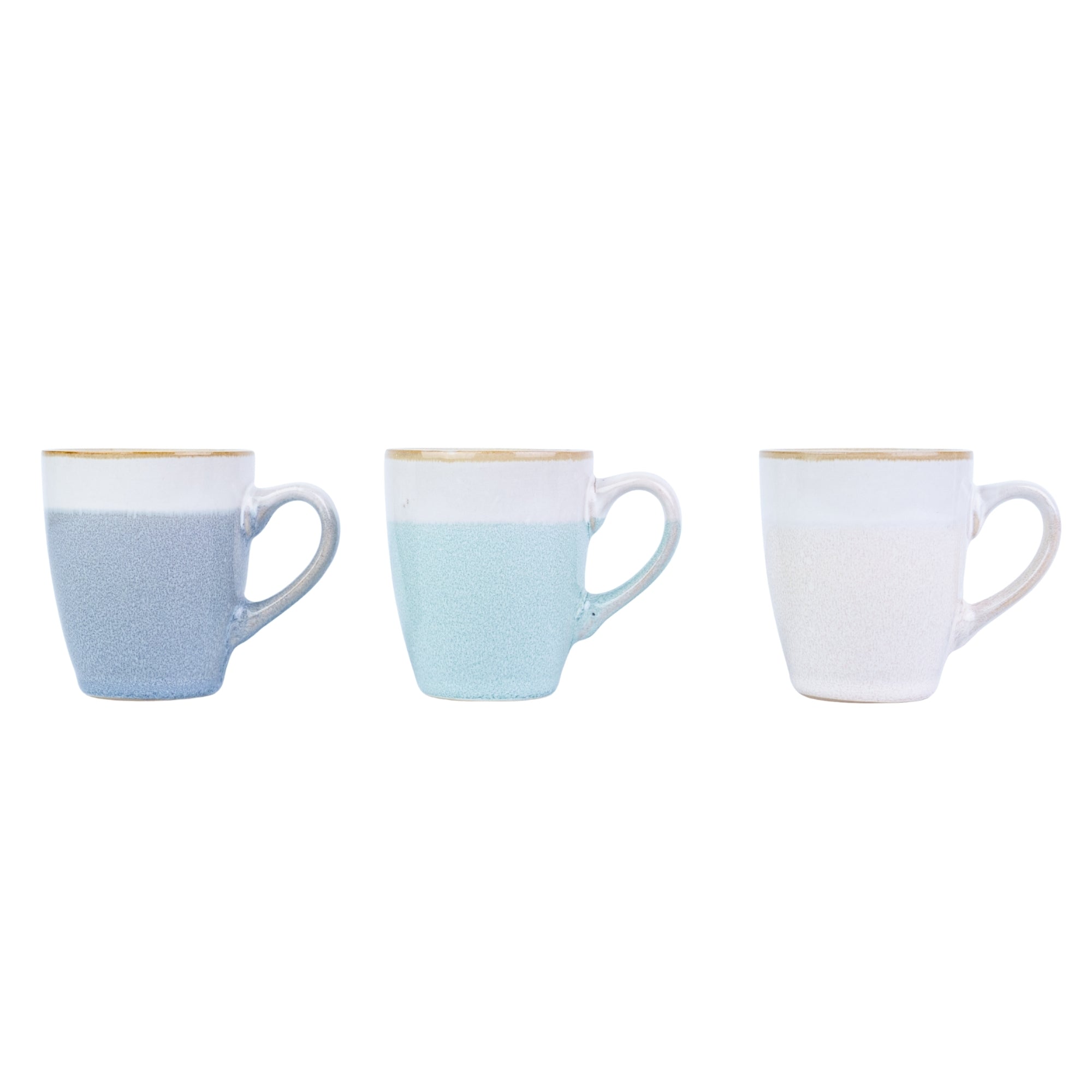 Chávena de Espresso 90cc Bicolor com Acabamento Dourado - 3 Cores REF-207012