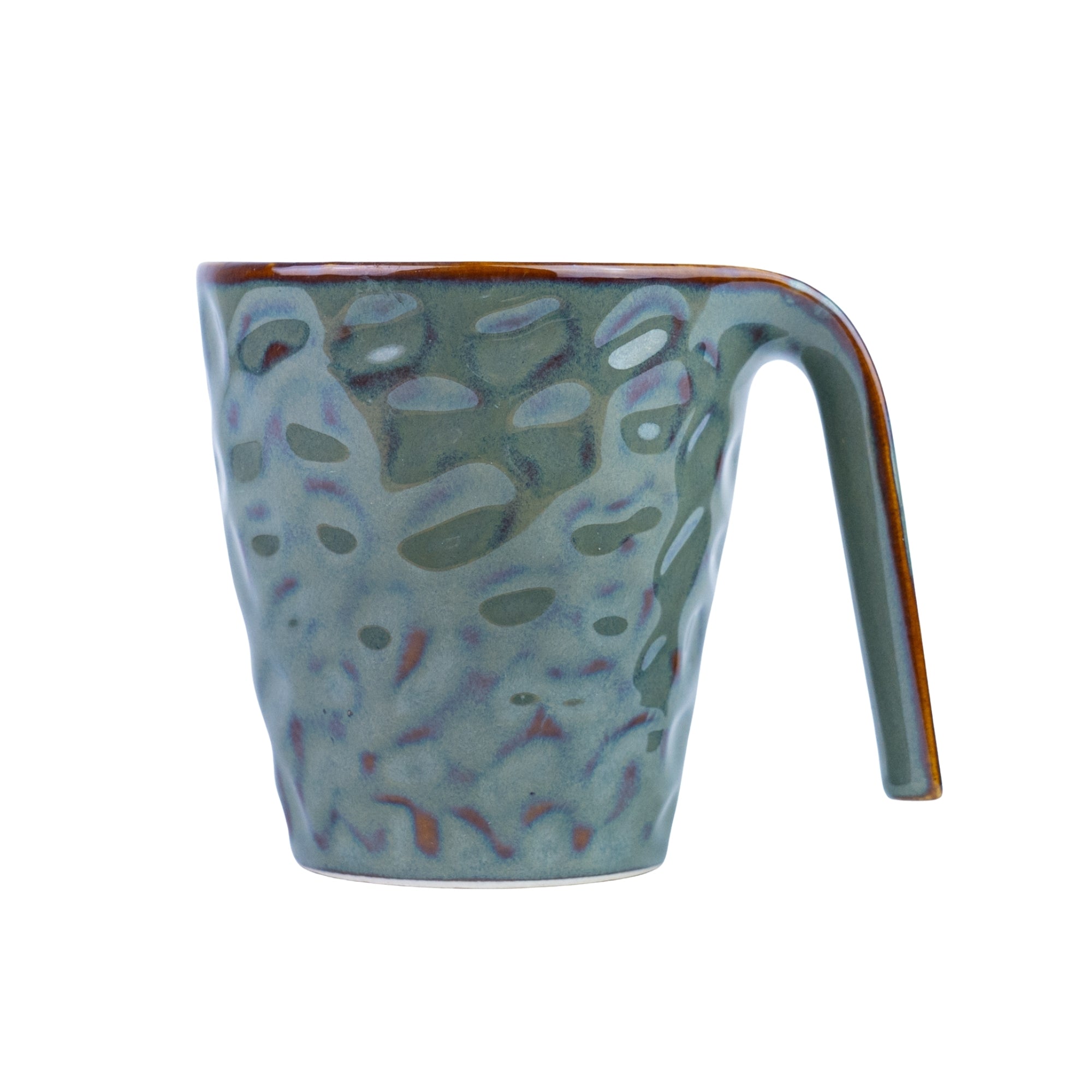 Caneca de Cerâmica com Textura Martelada - Verde Jade 250ml REF-118006