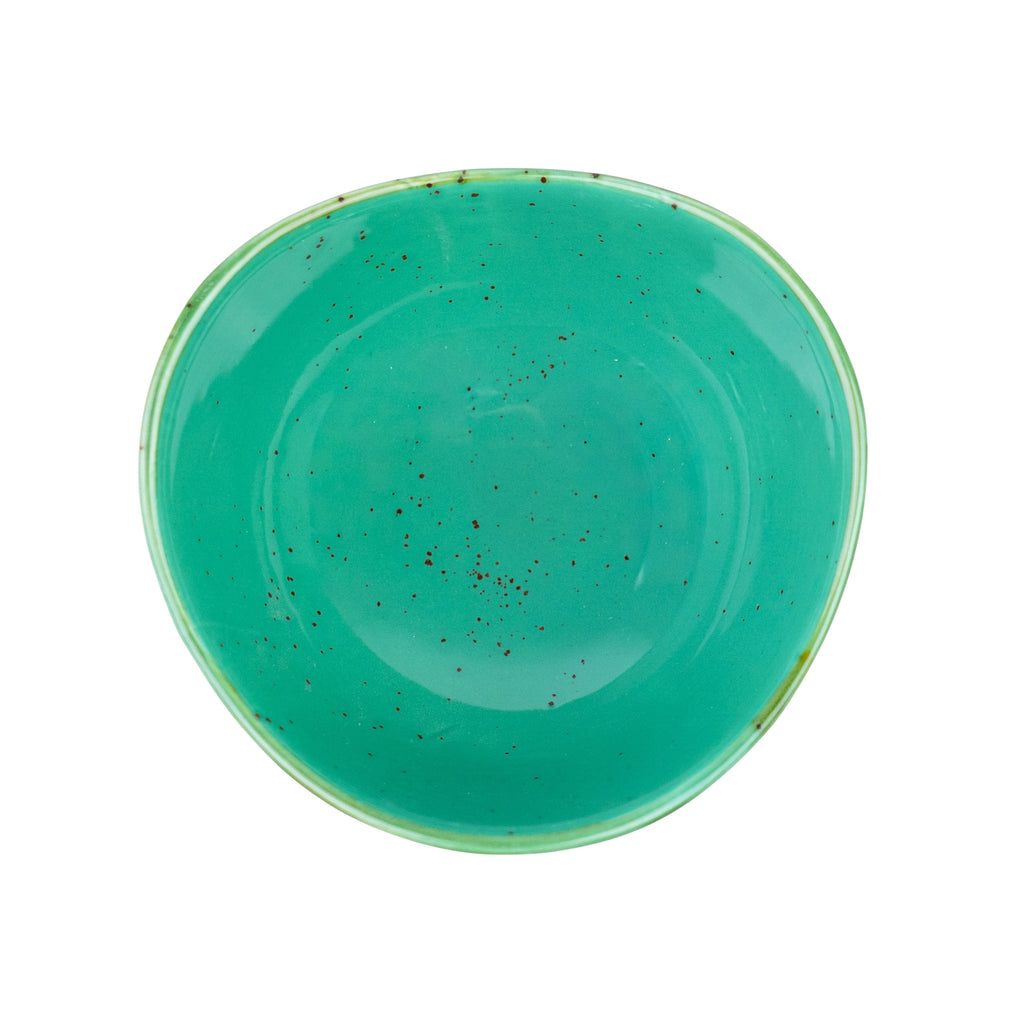 Tigela Quadrada em Cerâmica - Verde Turquesa 12x6cm REF-500146