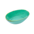 Tigela Oval em Cerâmica - Verde Turquesa 14.1x8.5x4.4cm REF-500106