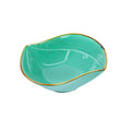 Tigela Orgânica em Cerâmica - Verde Turquesa 12.5x9.6x4cm REF-500126