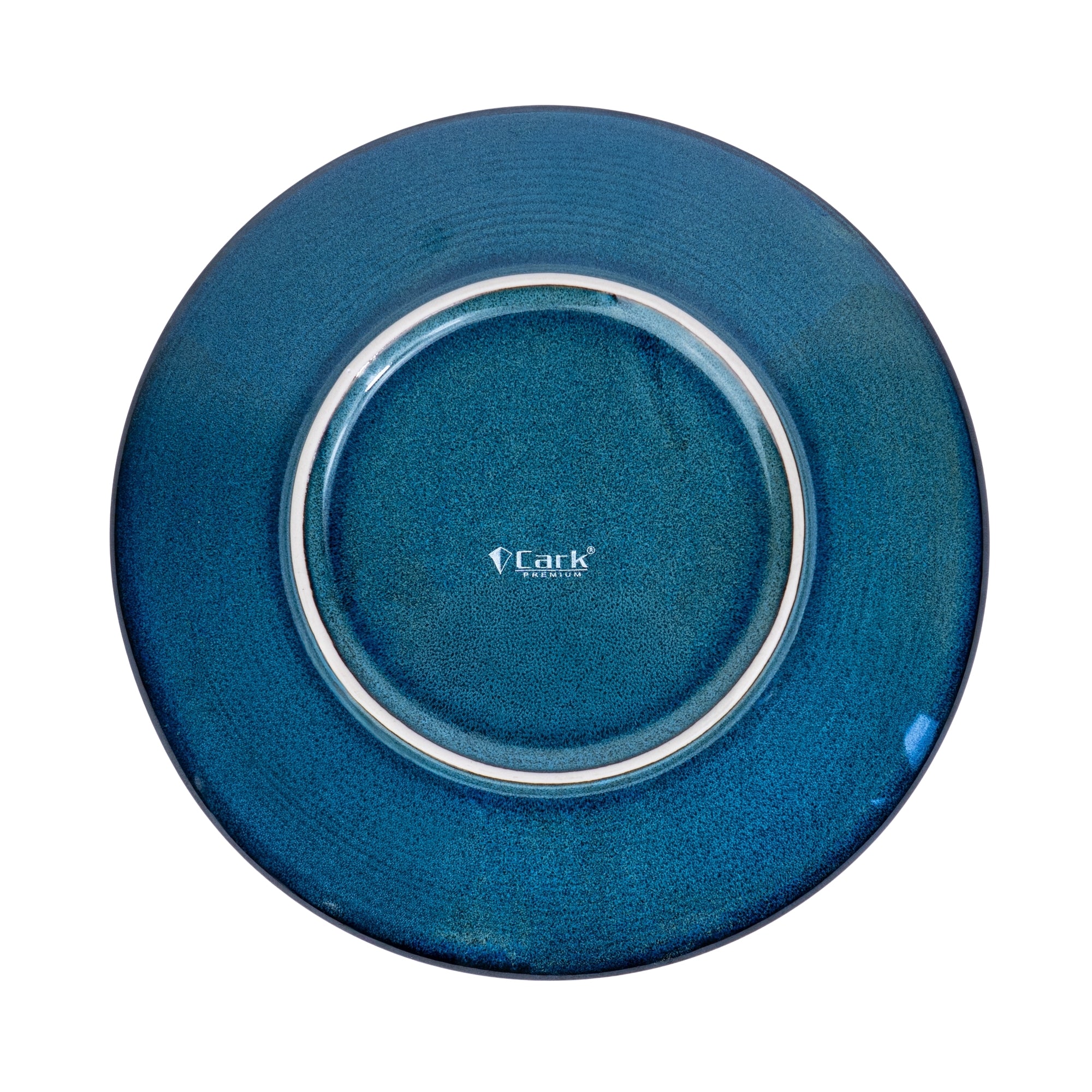 Prato Redondo Médio em Cerâmica - Azul Petróleo 21.5cm REF-604003