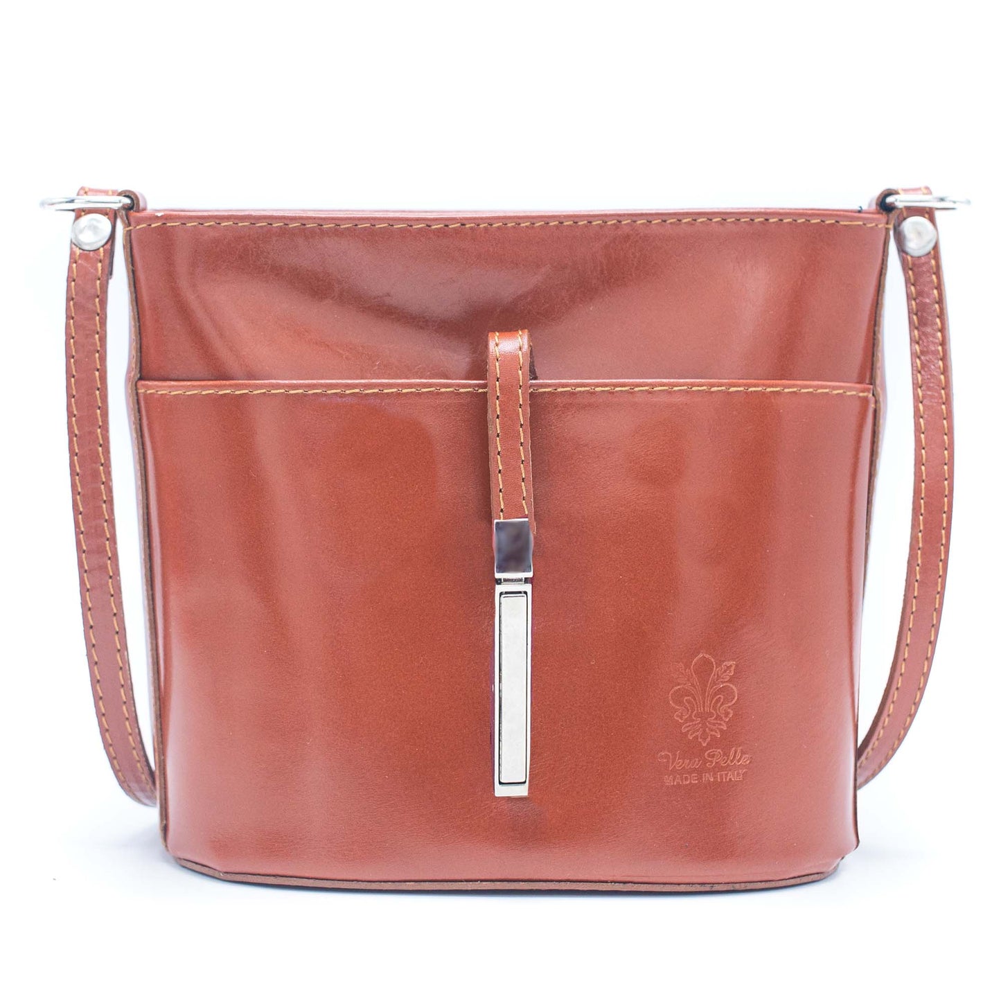 Made in Italy Genuine leather crossbody bag LEB-08