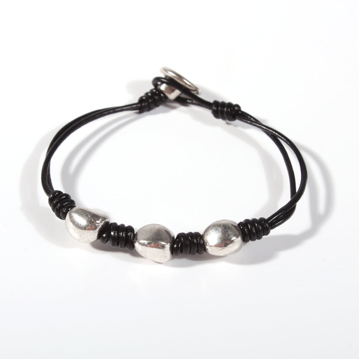 Genuine leather handmade women's bracelet MBR-03