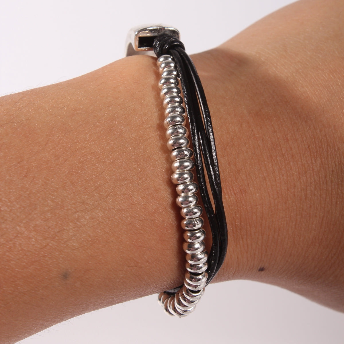 Genuine leather handmade women's bracelet MBR-10