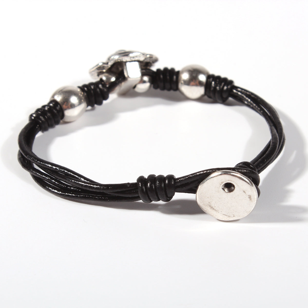 Genuine leather handmade women's bracelet MBR-09