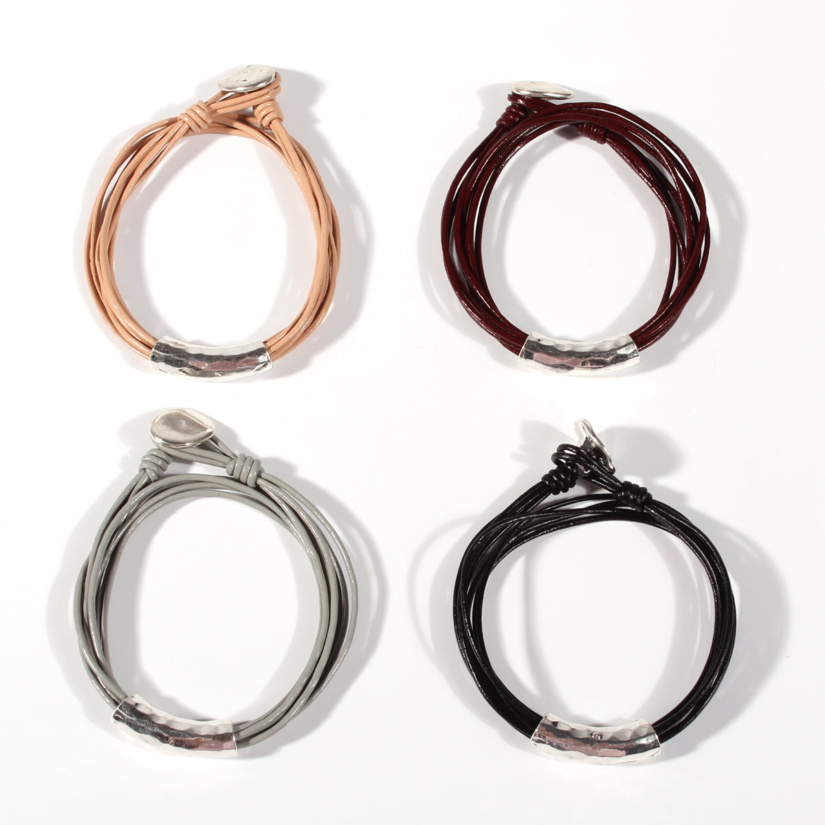 Genuine leather handmade women's bracelet MBR-06