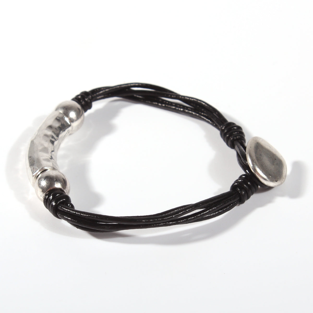 Genuine leather handmade women's bracelet MBR-14