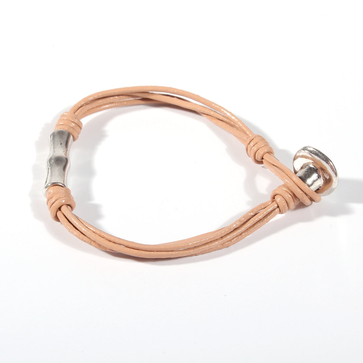 Genuine leather handmade women's bracelet MBR-08