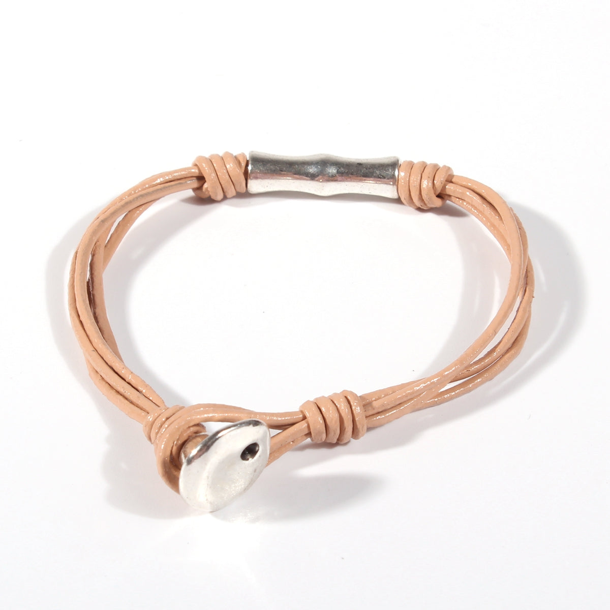 Genuine leather handmade women's bracelet MBR-08
