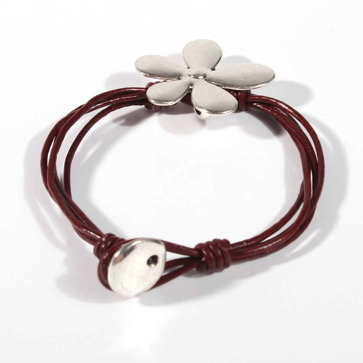 Genuine leather handmade women's bracelet MBR-11